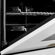 ZLINE 60"Autograph Range Dual Fuel, DuraSnow, White Door,RASZ-WM-60-G