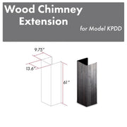 ZLINE 61" Wooden Chimney Extension, Ceilings up to 12 ft. (KPDD-E)