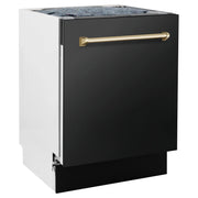 ZLINE Autograph 24" Dishwasher Black Stainless, DWVZ-BS-24-G
