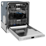 ZLINE Autograph 24" Dishwasher White Door, Gold DWMTZ-WM-24-G