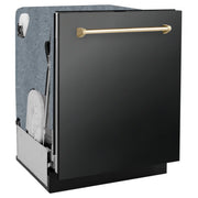ZLINE Autograph Edition 24" Dishwasher Black Stainless, DWMTZ-BS-24-G