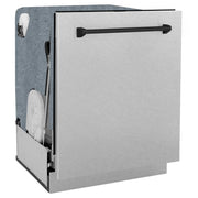 ZLINE Autograph Edition 24" Tall Tub Dishwasher DWMTZ-SN-24-MB