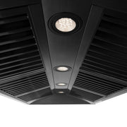 ZLINE Black Stainless Steel Range Hood with Black Stainless Steel Handle - BS655-48-BS