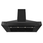 ZLINE Black Stainless Steel Range Hood with Black Stainless Steel Handle - BS655-48-BS