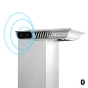 ZLINE Crown Molding in Stainless Steel with Built-in Bluetooth Speakers CM6-BT-KF1/KF2