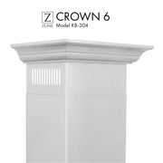 ZLINE Crown Molding Profile 6 for Wall Mount Range Hood CM6-KB-304