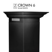 ZLINE Crown Molding Profile 6 Wall Mount RangeHood CM6-BSKEN