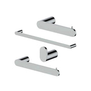 ZLINE Crystal Bay Bathroom Accessories Package with Towel Rail, Hook, Ring and Toilet Paper Holder, 4BP-CBYACC-CH
