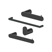 ZLINE Crystal Bay Bathroom Accessories Package with Towel Rail, Hook, Ring and Toilet Paper Holder, 4BP-CBYACC-MB