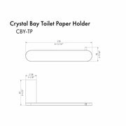 ZLINE Crystal Bay Toilet Paper Holder CBY-TP-BN