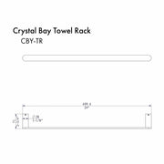 ZLINE Crystal Bay Towel Rail CBY-TR-PG