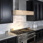ZLINE 36"  Wooden Wall Mount Range Hood, Butcher Block, 681M-36