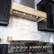 ZLINE 30" Wooden Wall Mount Range Hood, Butcher Block, 681M-30