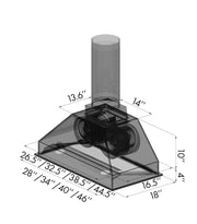 ZLINE Ducted Remote Blower Range Hood Insert in Stainless Steel 698-RD-46