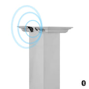 ZLINE Ducted Vent Island Mount Range Hood in Stainless Steel with Built-in ZLINE CrownSound Bluetooth Speakers GL1iCRN-BT-30