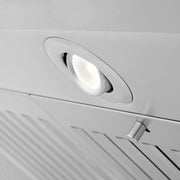 ZLINE Ducted Vent Island Mount Range Hood in Stainless Steel with Built-in ZLINE CrownSound Bluetooth Speakers GL1iCRN-BT-36