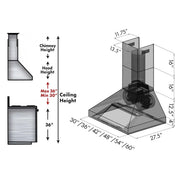ZLINE Ducted Wall Mount Range Hood in Outdoor Approved Stainless Steel 697-304-60
