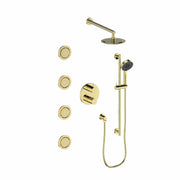 ZLINE Emerald Bay Thermostatic Shower System with Body Jets EMBY-SHS-T3-PG
