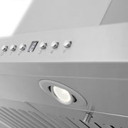 Zline Island Mount Range Hood in Stainless Steel with Built-in ZLINE CrownSound™ Bluetooth Speakers GL2iCRN-BT-36