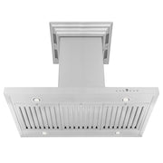 Zline Island Mount Range Hood in Stainless Steel with Built-in ZLINE CrownSound™ Bluetooth Speakers GL2iCRN-BT-48