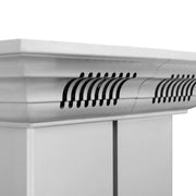 Zline Island Mount Range Hood in Stainless Steel with Built-in ZLINE CrownSound™ Bluetooth Speakers KE2iCRN-BT