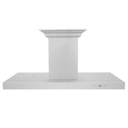 Zline Island Mount Range Hood in Stainless Steel with Built-in ZLINE CrownSound™ Bluetooth Speakers KE2iCRN-BT-48