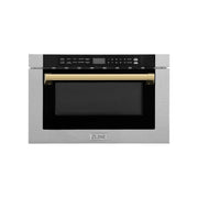ZLine Microwave Drawer, DuraSnow and Gold MWDZ-1-SS-H-G