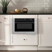 Zline Microwave Drawer, DuraSnow, Matte Black MWDZ-1-SS-H-MB