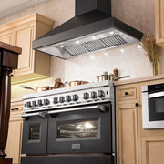 ZLINE 48" Oil-Rubbed Bronze Wall Range Hood, 8667B-48