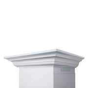 ZLINE Professional Convertible Vent Wall Mount Range Hood in Stainless Steel with Crown Molding 667CRN-42