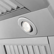 ZLINE Professional Island Mount Range Hood in Stainless Steel with Built-in CrownSound® Bluetooth Speakers 597iCRN-BT-36