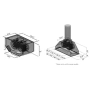 ZLINE Remote Blower Ducted Range Hood Insert in Stainless Steel 695-RD-28