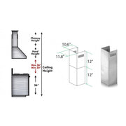 ZLINE Short Kit for 8' Ceilings, SK-696