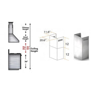 ZLINE Short Kit for 8' Ceilings, SK-KECOM