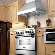 ZLINE 30" Remote Blower Stainless Steel Wall Range Hood, 687-RS-30-400